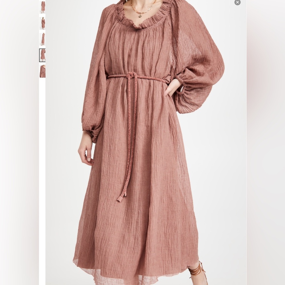 Tory Burch Ruffle Neck Dress Ruffle Neck Dress